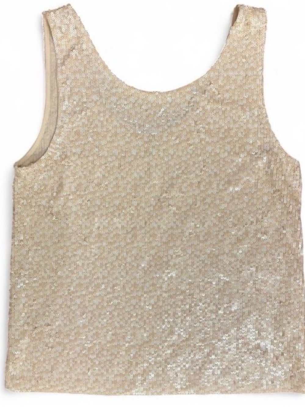 J. Crew - Sequin Tank Top Champagne